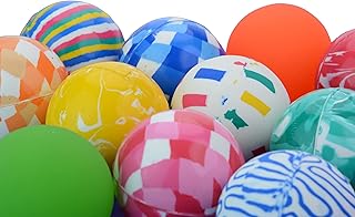 Entervending Bouncy Balls - 6 Pcs Rubber Balls for Kids - Mixed Bounce Balls - 60 mm Big Bouncy Ball - Bouncing Balls Party Favors