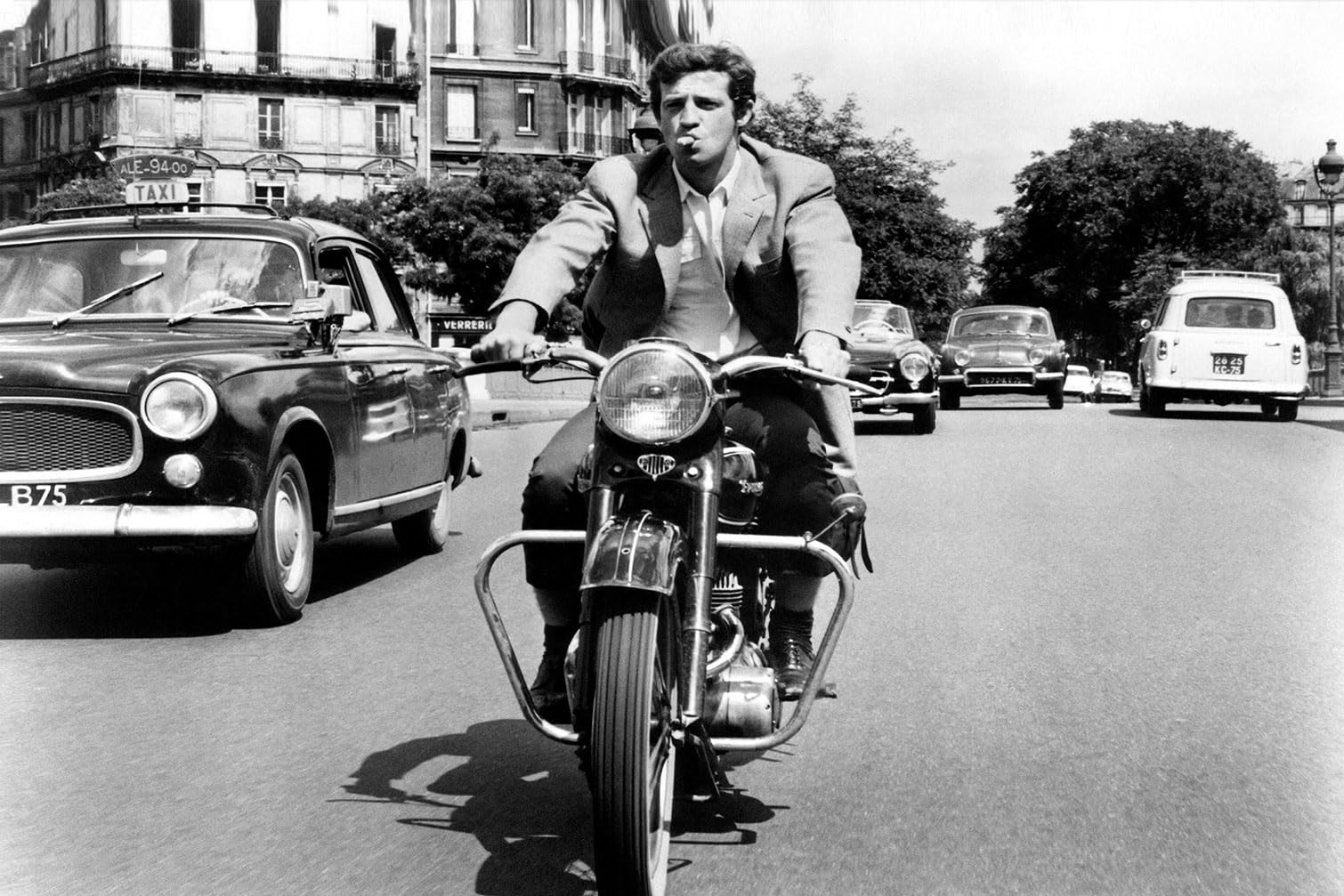 Tableau Noir et Blanc Belmondo - l'homme de Rio Alu - Made in France