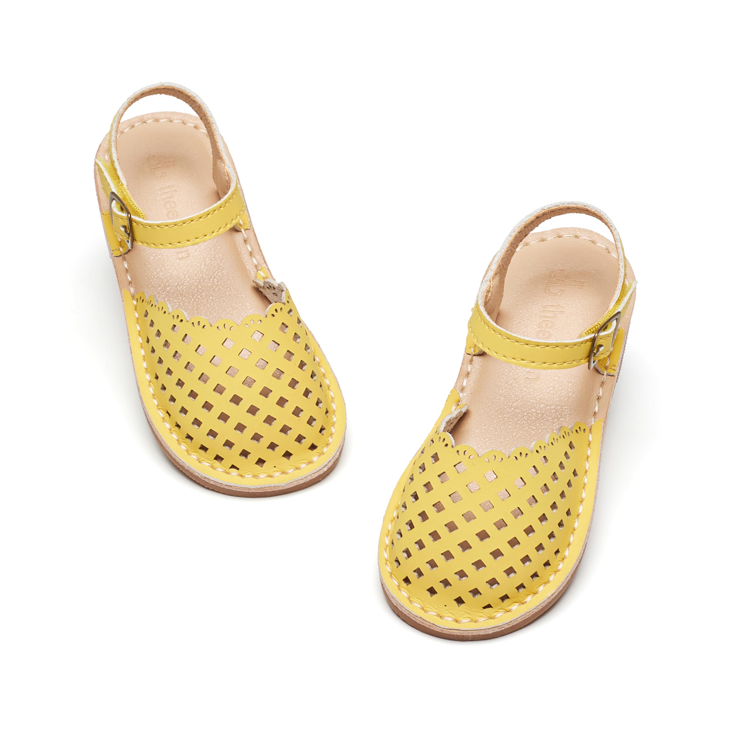 THEE BRON Toddler Girls Espadrilles Sandals Hollow Out Rustic Dress Shoes