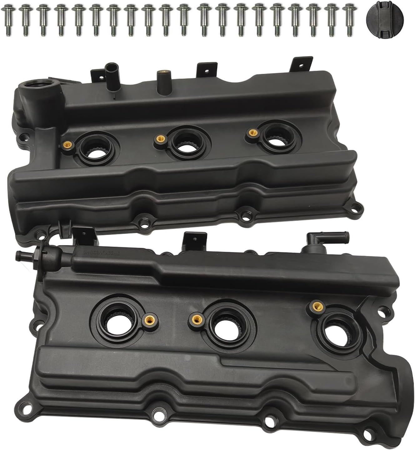 GELUOXI 2x Engine Valve Cover Replacement for Nissan Frontier 05-19 Pathfinder 2005-2012 Xterra NV1500 NV2500 NV3500 4.0L 2012-2021 13264EA210 13264EA200