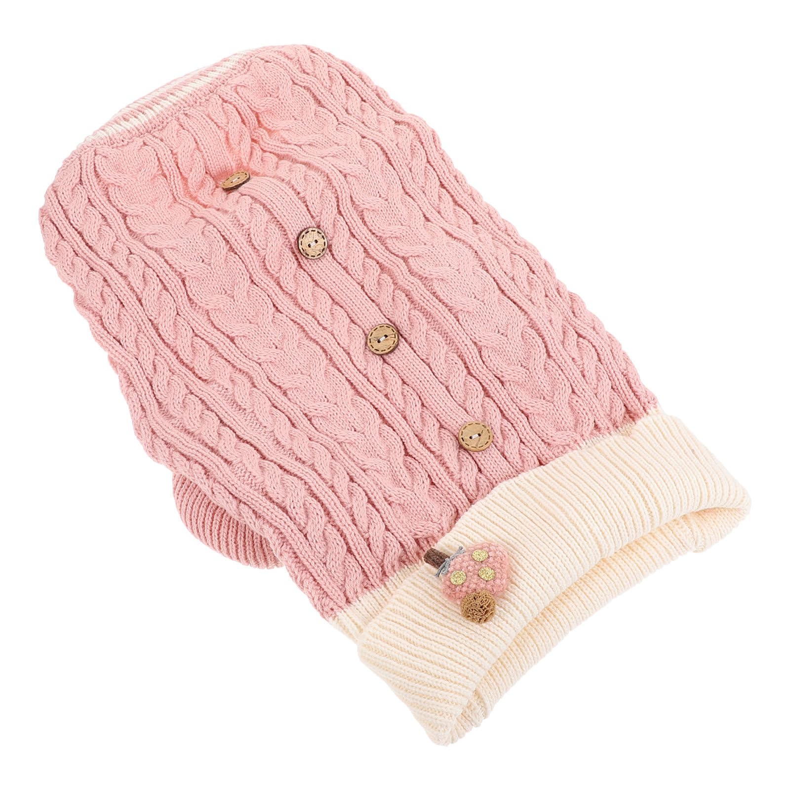 Pull tricoté pour chiot YARNOW Lot de 3 vêtements et robes pour petits chiens