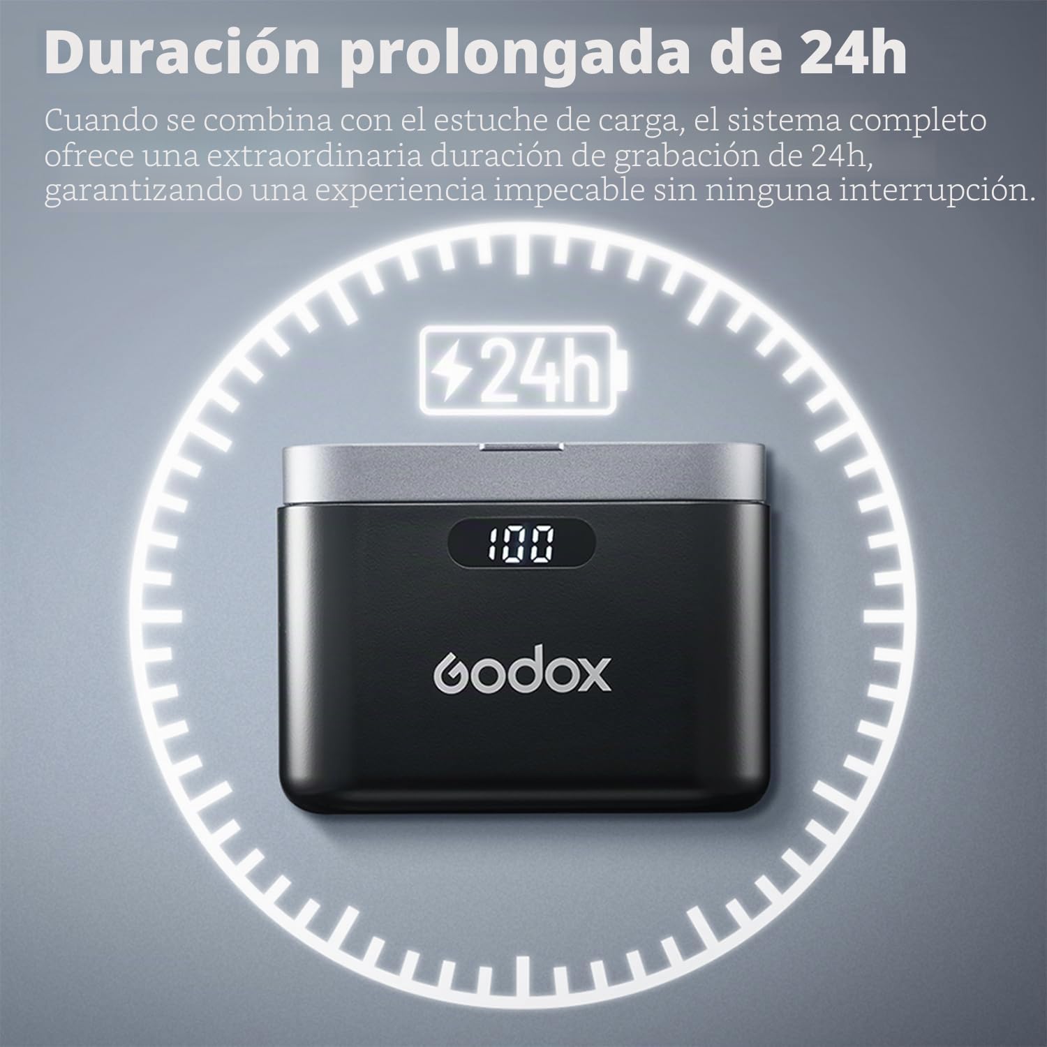 GODOX WES2 KIT2 Micrófono Lavalier inalámbrico, certificado MFi, reducción de ruido ENC, grabación profesional de 48 kHz/16 bits, alcance de 200 m, transmisor 2 en 1, compatible con tipo C (WES2 KIT2)