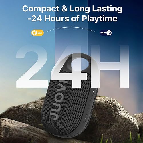 Miniatura 3 de Altavoz Bluetooth portátil inalámbrico con clip, 24 horas de reproducción, mini altavoz de ducha IP68, impermeable y a prueba de polvo, mosquetón