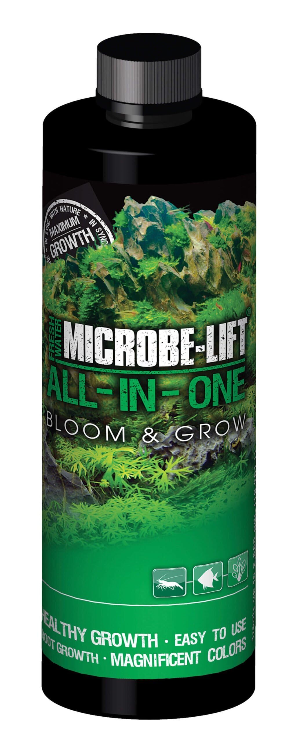 MICROBE-LIFT All in One Aquatic Plant Fertilizer, Increases Plant and Root Growth, Improves Coloring, 16 Fl Oz