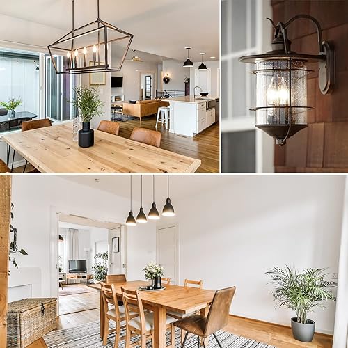 Miniatura 6 de LUXRITE Bombilla LED de candelabro vintage equivalente a 60 W, 550 lúmenes, blanco natural de 3500 K, bombillas LED de araña de 5 W, regulables,