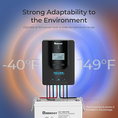 Miniatura 4 de Renogy Rover 30A 12V24V Auto DC entrada MPPT controlador de carga solar parámetro pantalla LCD ajustable regulador de panel solar apto para gel