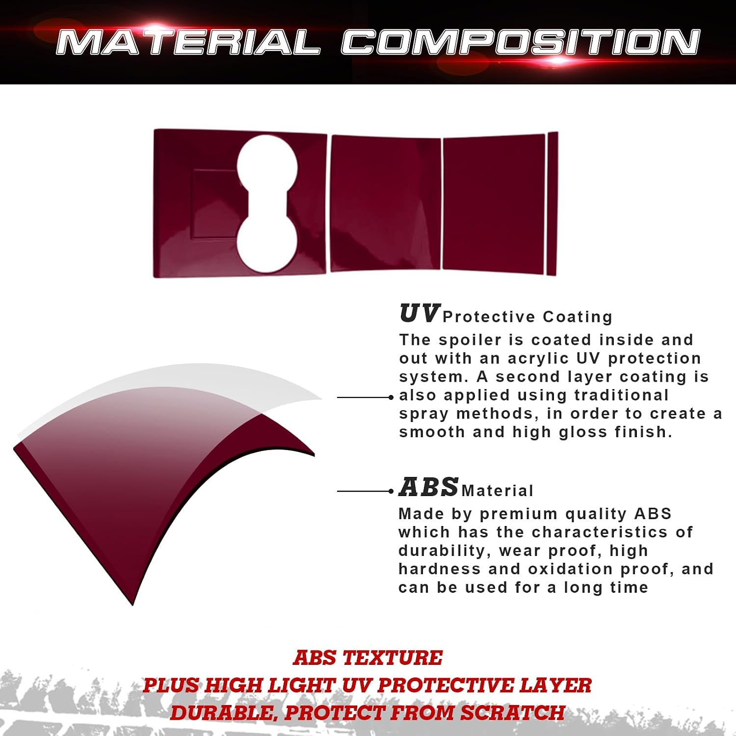 x xotic tech Center Console Wrap Water Cup Holder Panel Cover Kit, Wine Red, Compatible with Tesla Model 3 Model Y 2017-2020 image 5