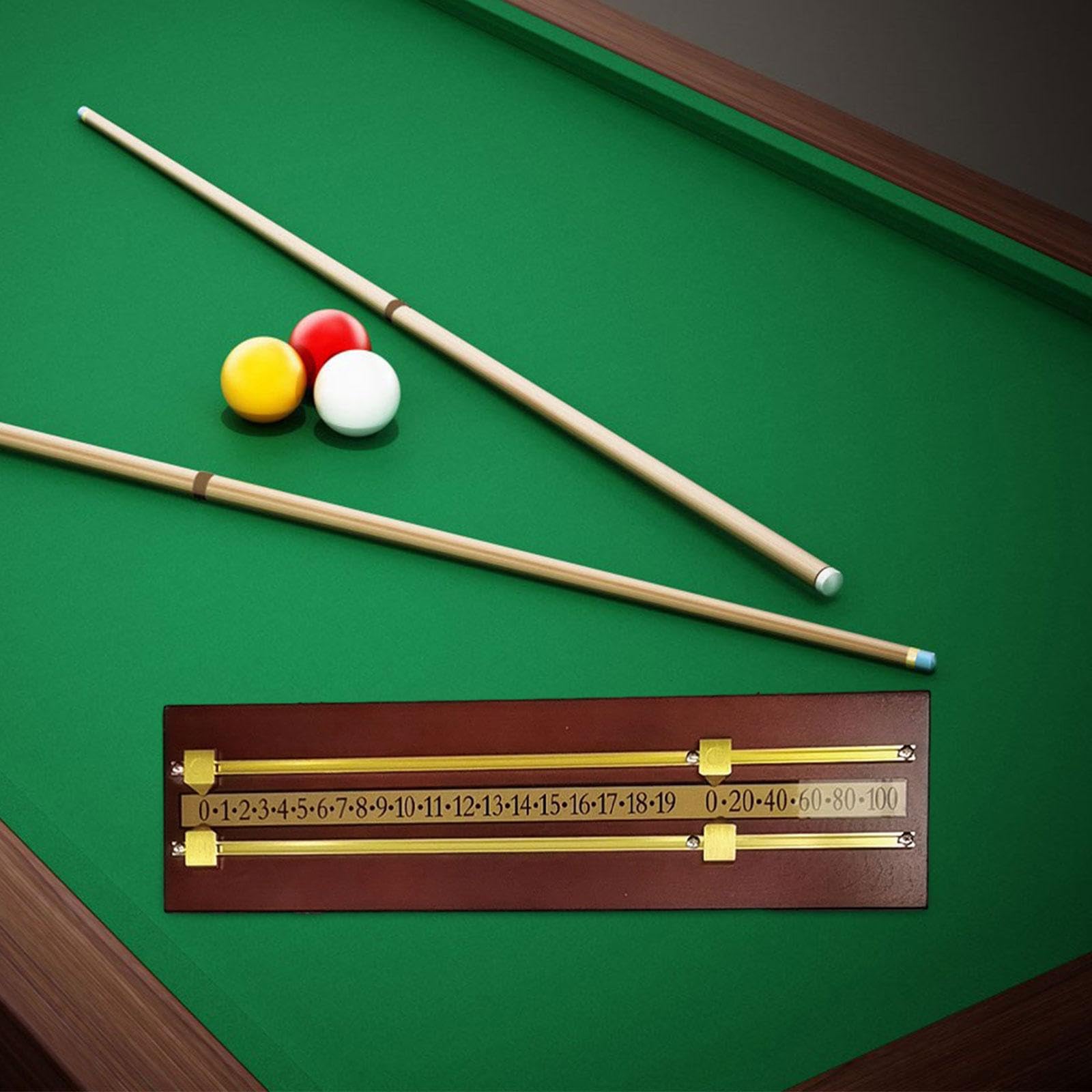Colaxi Snooker Billiard Scoreboard Pool Table Scorer Board Scorer Snooker Game Accessories, Brown