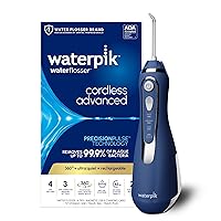 Vista 13 de Waterpik Irrigador dental inalámbrico Advanced 2.0 para dientes, encías, brackets, cuidado dental con bolsa de viaje y 4 puntas, aceptado por