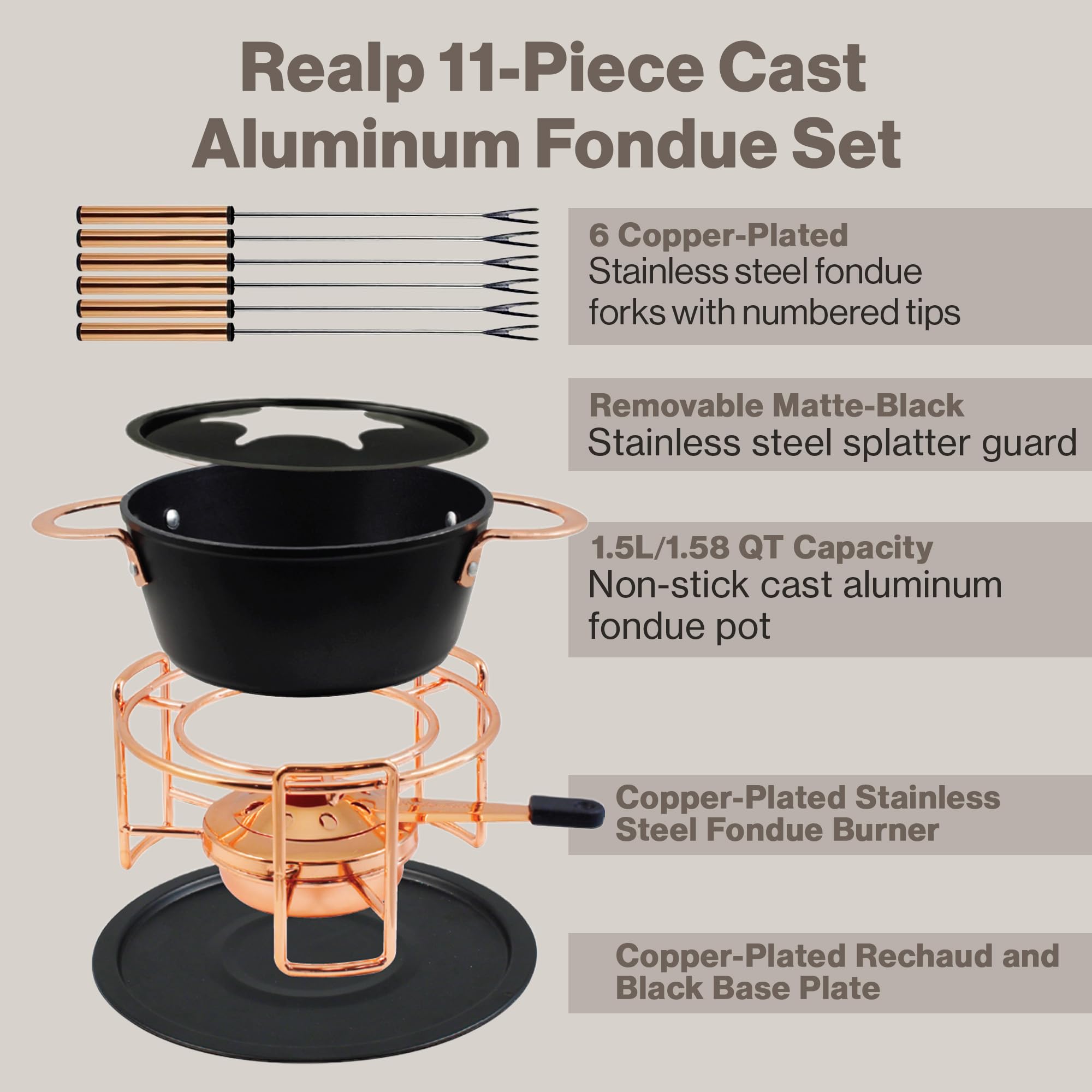 Swissmar Realp Käsefondue-Set, 11-teilig