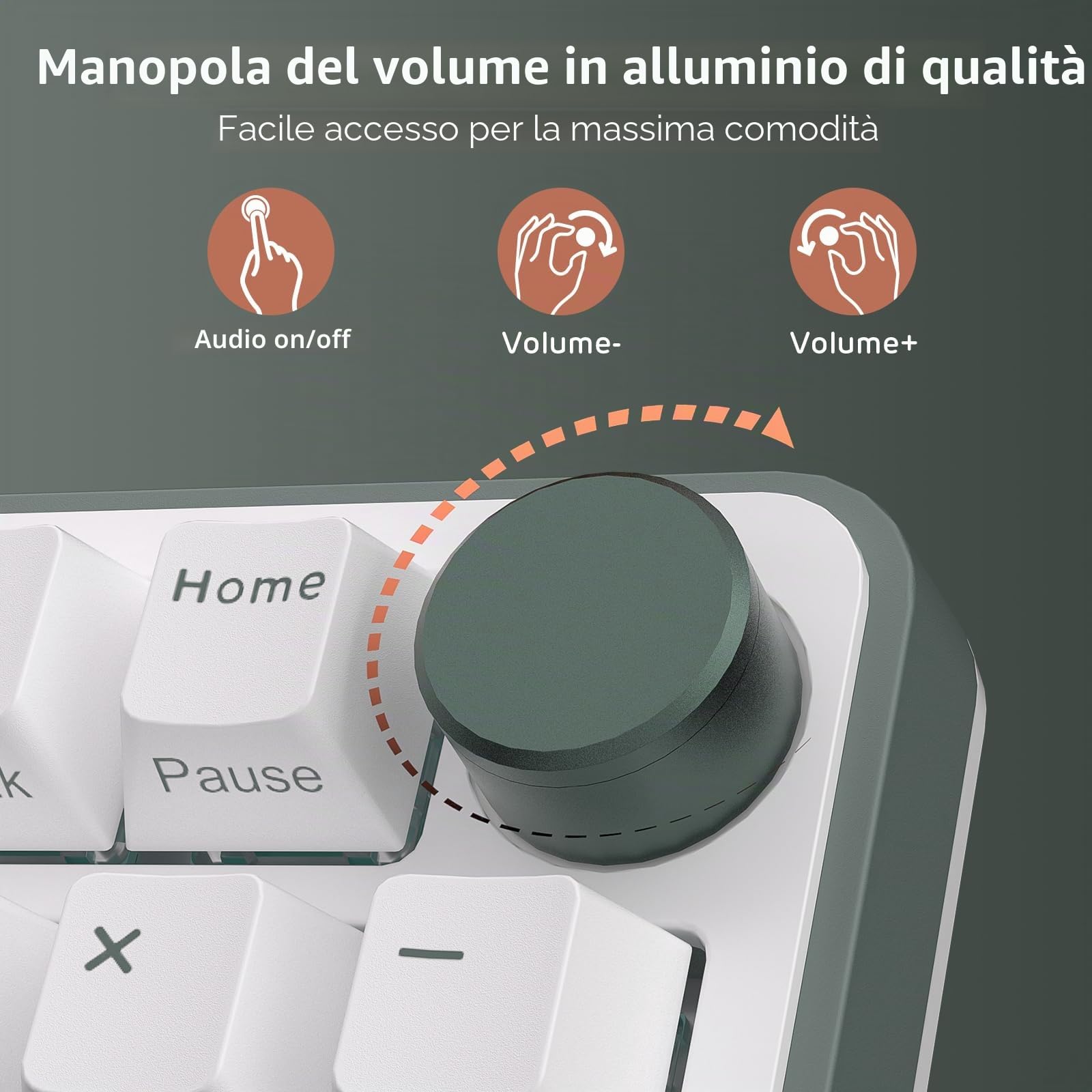 RK ROYAL KLUDGE Tastiera meccanica da gioco C98 HE, interruttore magnetico effetto Hall, tastiera RGB cablata al 95%, azionamento regolabile a scatto rapido, frequenza di polling 8K, driver Web Pro
