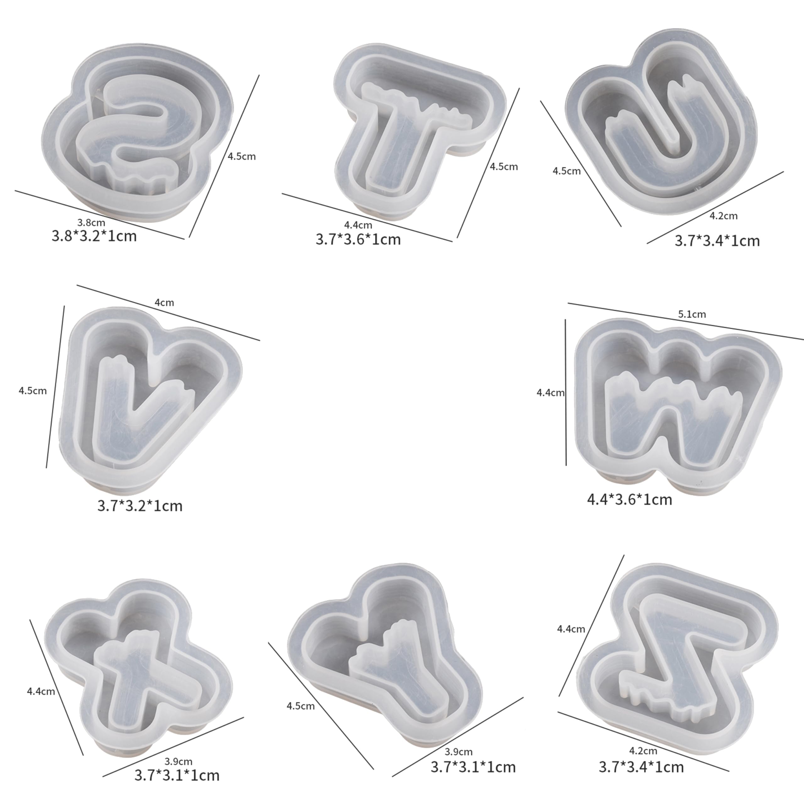 Moule À Gâteau En Silicone Rectangle 26 Cavités Alphabet De Haute Qualité - Buy