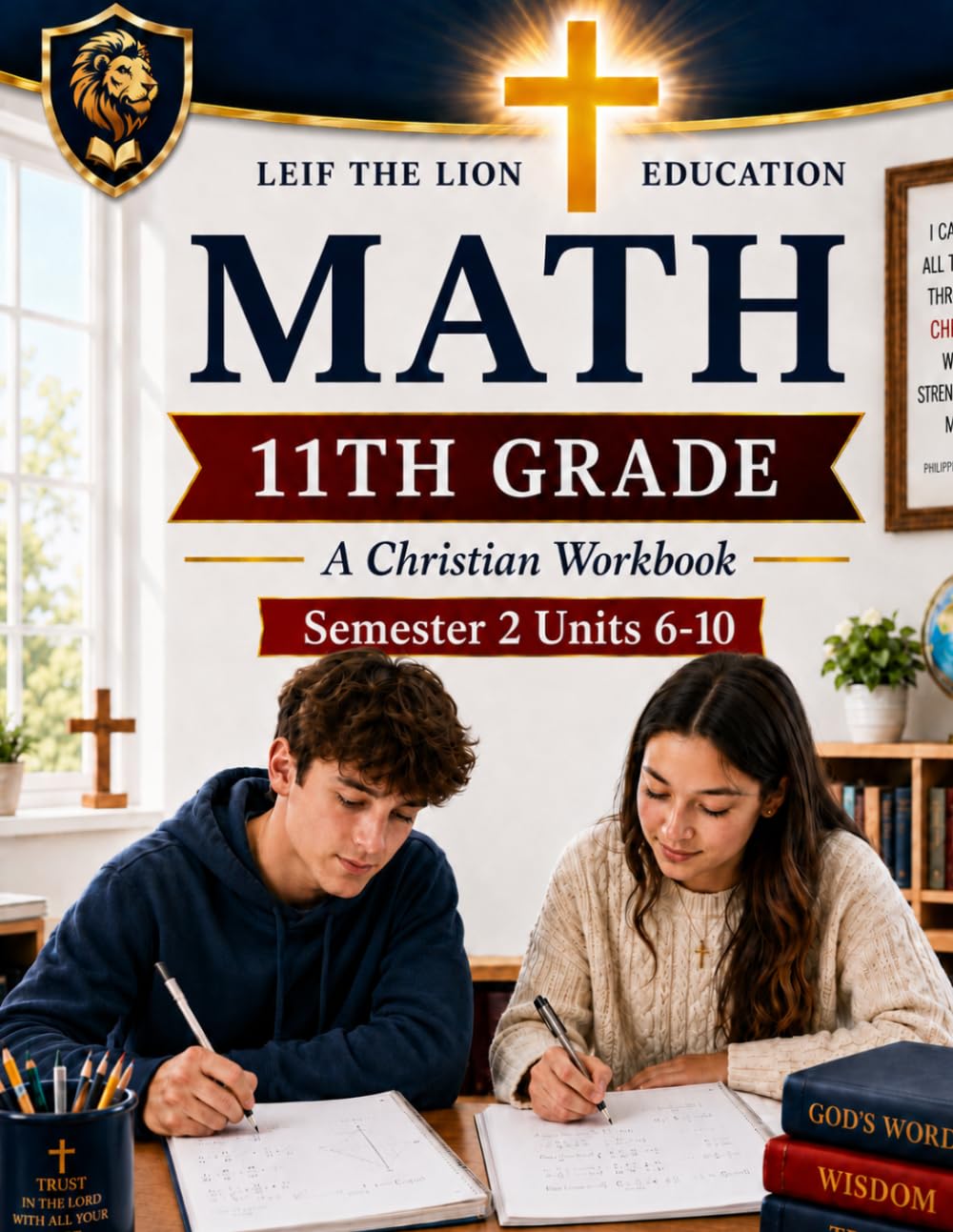 11th Grade Math Semester 2 (Units 6-10): A Christian Homeschool Math Workbook with Step-by-Step Lessons, Practice Problems, and Answer Key (Math Workbooks Semesters, Grades 3 - 12.)