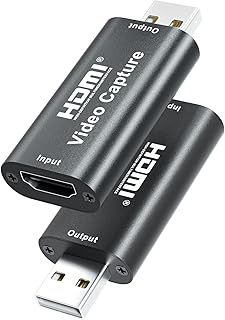 4K Video Capture Card, USB 2.0 HDMI Video Capture Device, Full HD 1080P for Video Conferencing,Game Recording, Live Streaming Broadcasting，Home Office,Compatible with Xbox One， Nintendo Switch, PS4,PC