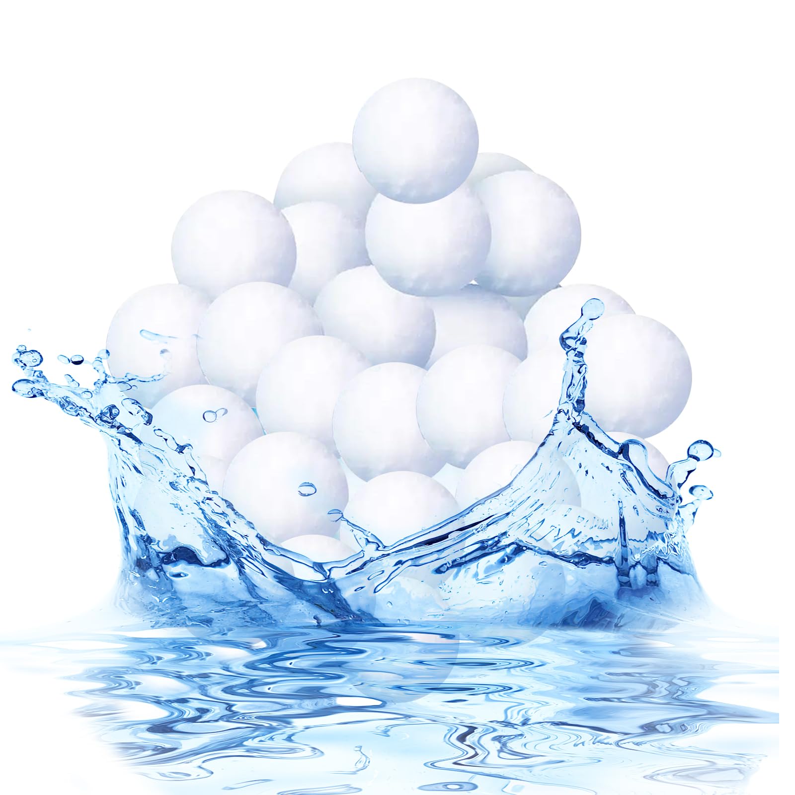 Balles Filtrantes Piscine UAMLVCN - 200g = 8kg Sable, Réutilisables, Filtration 1 Micron - Pour Filtre à Sable