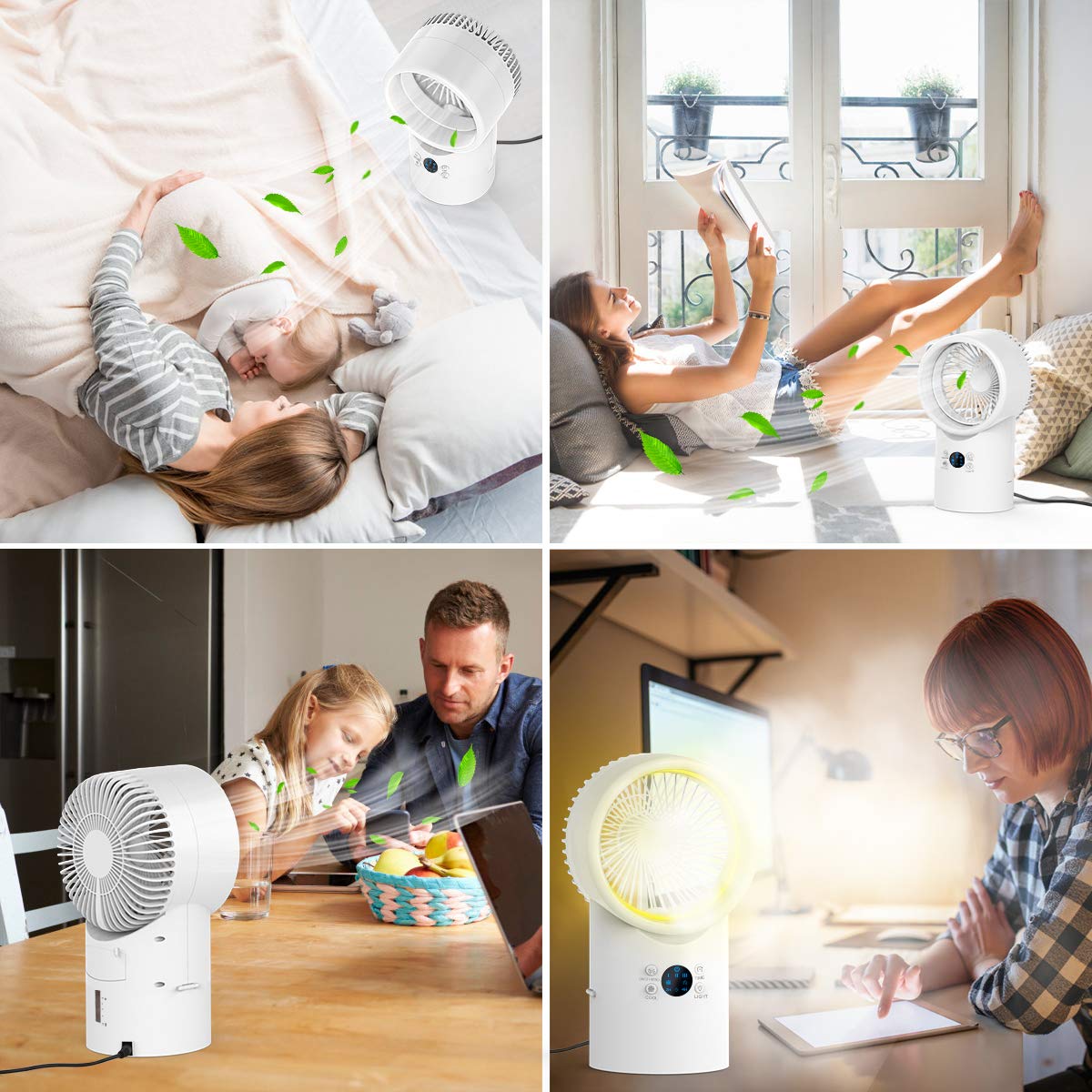 Portable Air Conditioner Fan, Personal Air Cooler Desk Fan Mini