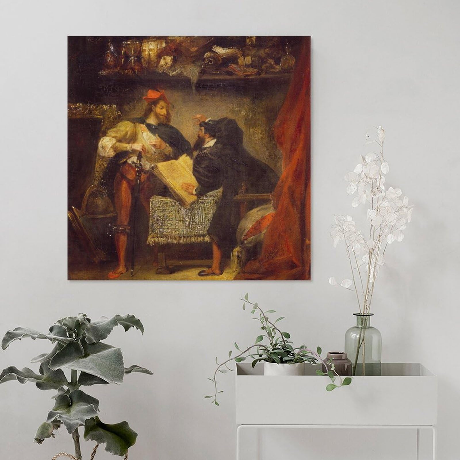 Amazon.com: Faust And Mephistopheles 1827 by Eugène Delacroixs