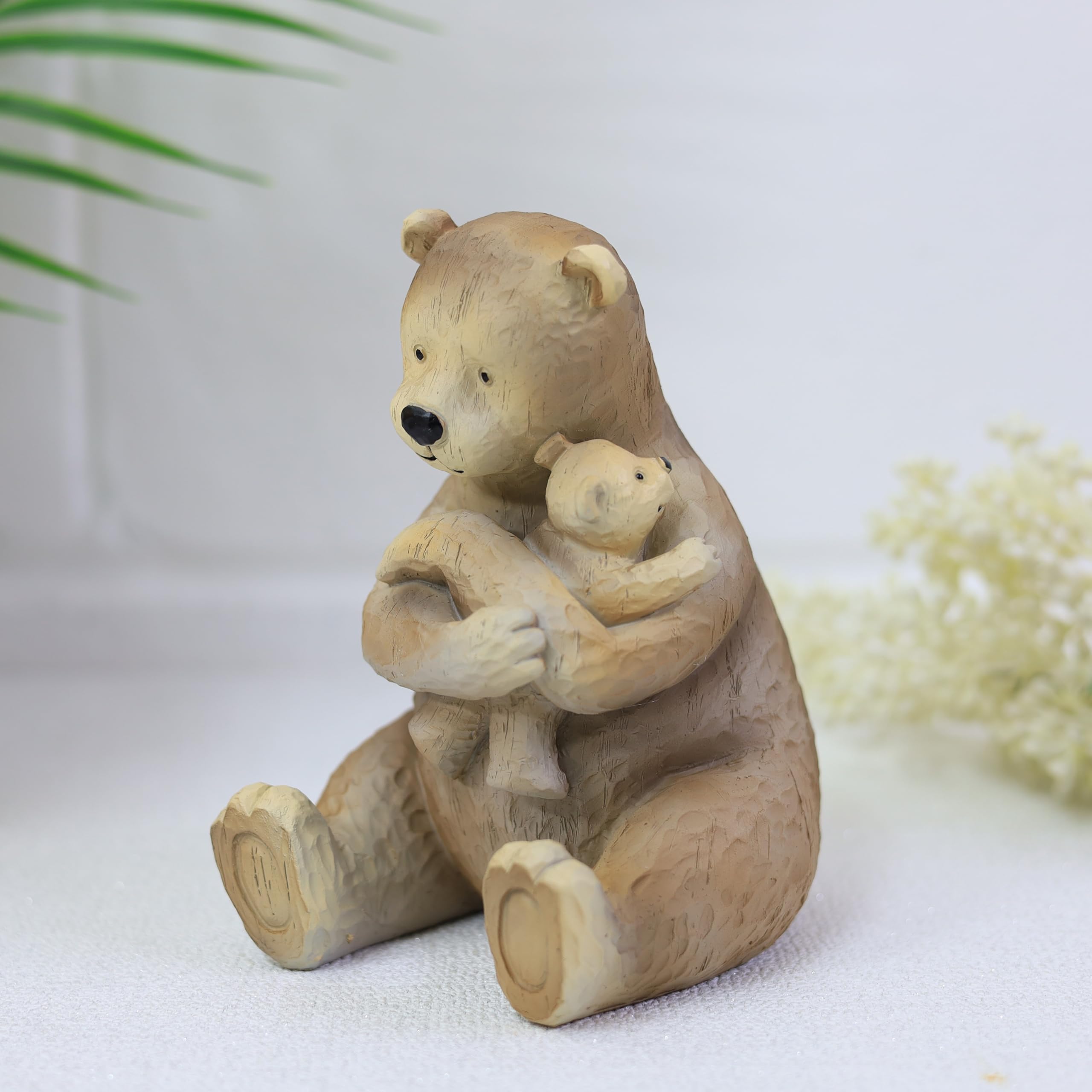 Lesser & Pavey Billy & Beau Bear Ornaments - Family, Hugging, Reading, Playing and More Poses (Hugging), Bonnie & Beau Bear Hugging, Brown