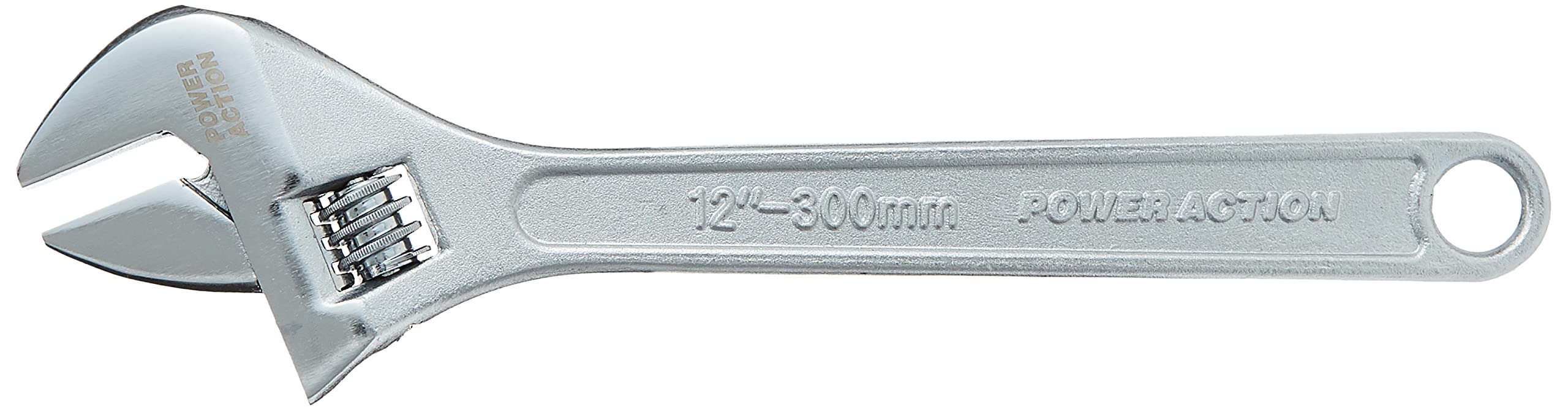 Sulfar Power Action Power Tool Adjustable Wrench 12 Inch 300mm Chrome Plated Made of High Carbon Steel Strong Four Sided Jaws (Green)