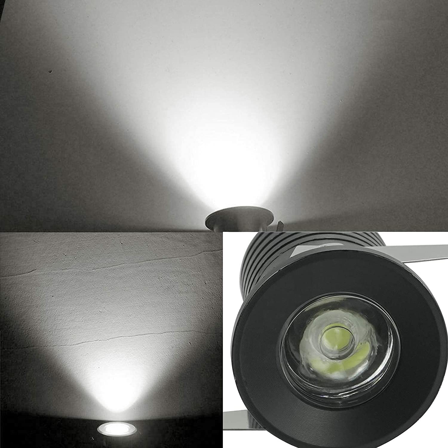 6-Pack Foco empotrado, 3W pequeño Foco empotrable LED Foco de techo Foco de techo, LED Focos empotrables Pequeño Downlight Habitación/Armario 1
