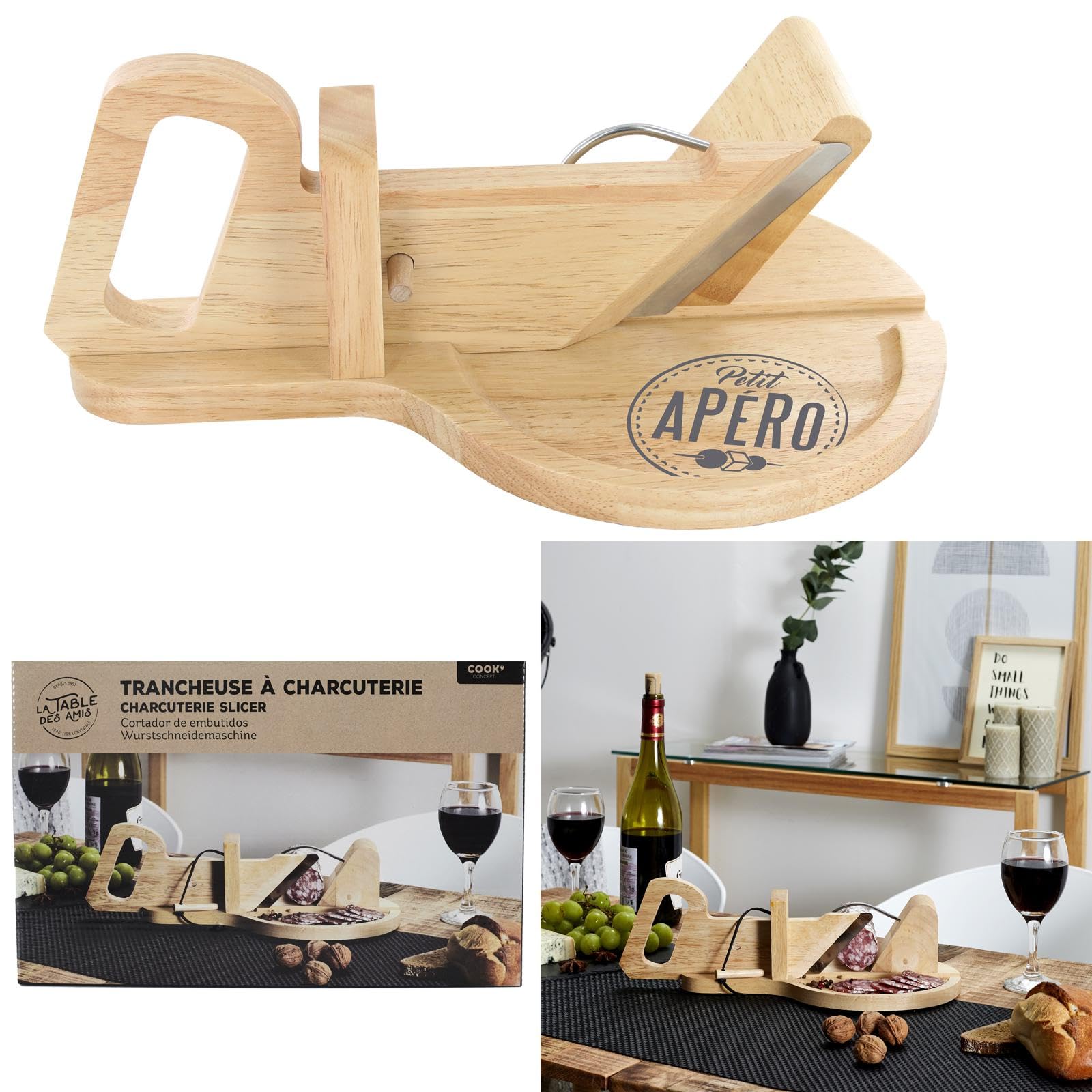 CMKD3213 Affettatrice Per Salumi - Acciaio Inox, Design In Legno, Taglio Fino A 6 Cm - Foto 9