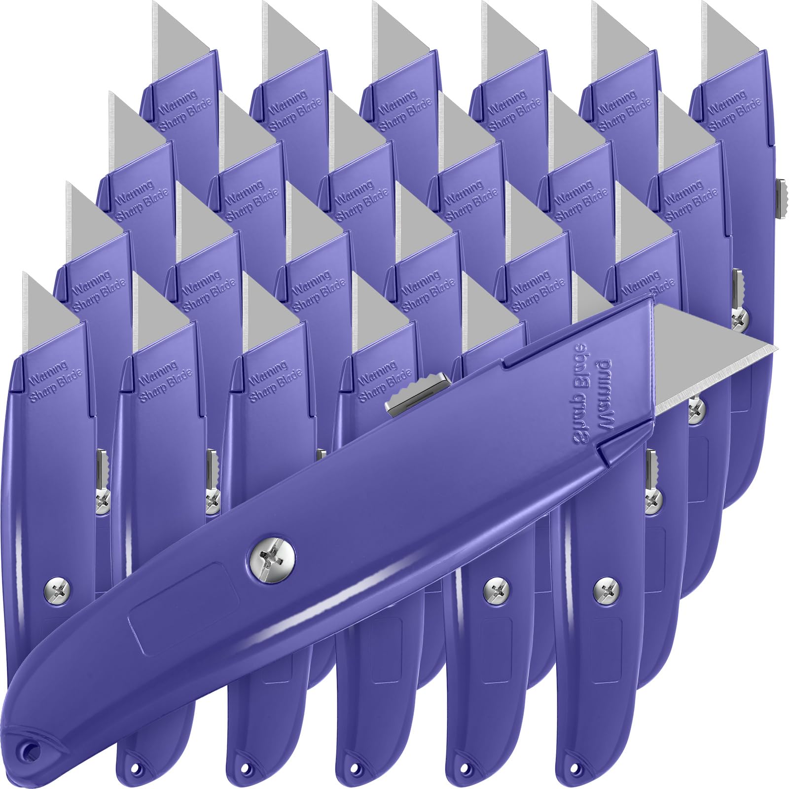 Reginary 20 Box Cutters - Bulk Retractable Utility Knives -9
