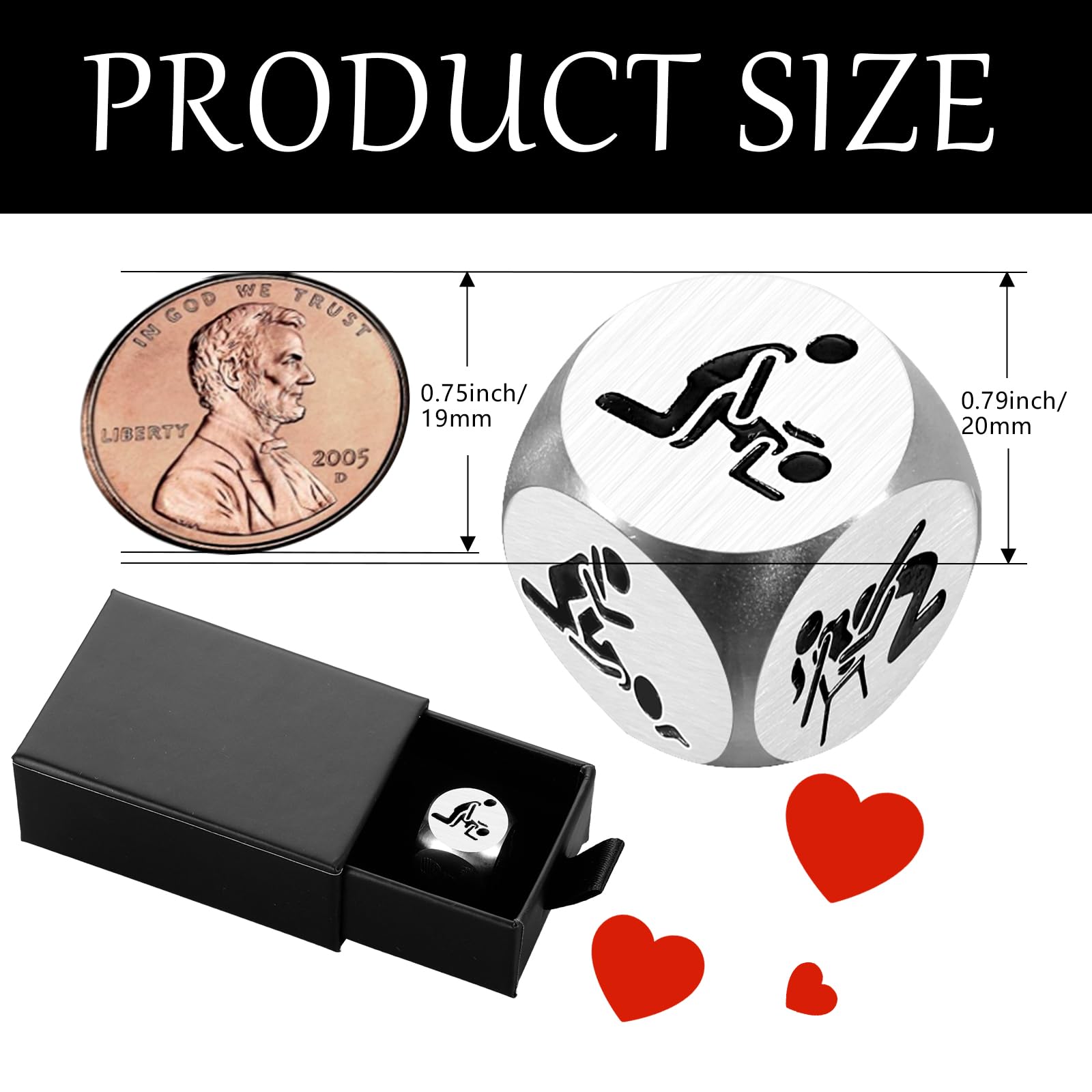 Date Night Gifts for Couples, 6th 10th 11th Anniversary Giifts for Him, Couple Games for Adults, Naughty Dice, Wedding Registry Gifts, Funny Gifts for Boyfriend Girlfriend, Romantic Gifts for Her Him