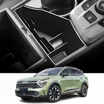 CDEFG Compatible with Kia Sportage NQ5 2022 2023 2024 2025 2026 UK Centre Console Organiser Storage Box Glove Box Storage Car Centre Console Tray Sportage 2024 2025 2026 Accessories
