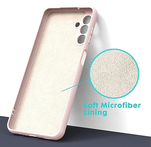 Miniatura 3 de Funda para Samsung Galaxy A13 5G (no para 4G), funda de silicona líquida con forro de microfibra gruesa a prueba de golpes, funda de goma de gel