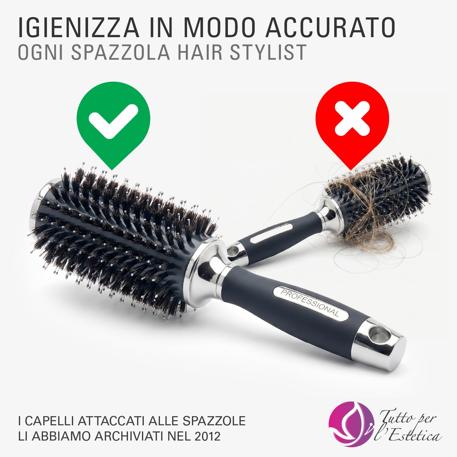 Pulisci Spazzola per Capelli Elettrico Automatico - Igienizzante Spazzole Parrucchiere Professionale per Salone e Barbieri - Macchina Sterilizzatrice a Infrarossi con Serbatoio Liquido Disinfettante
