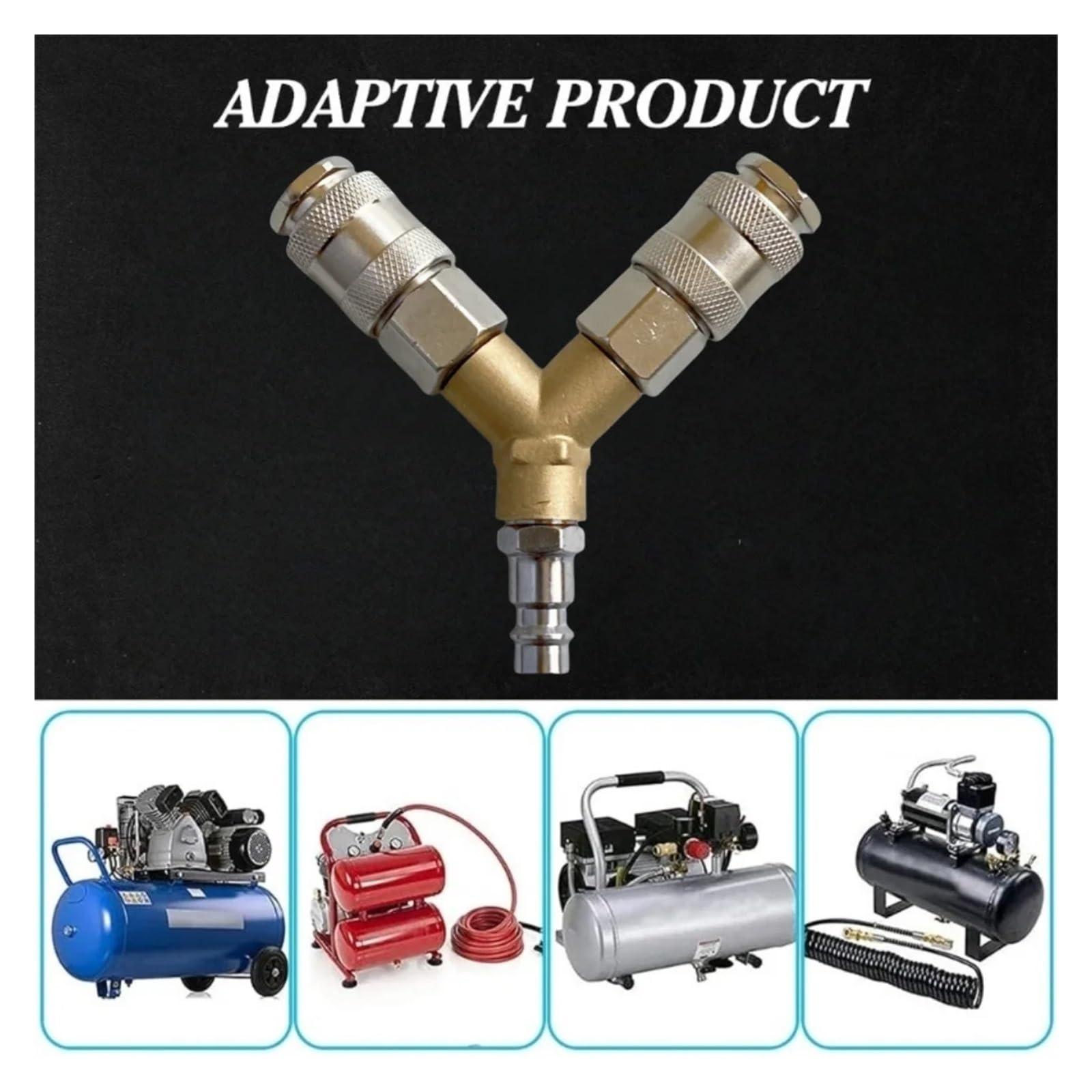 Coupleur de collecteur pneumatique standard, distributeur d'air comprimé 2-3 voies, assemblage rapide (3 voies)