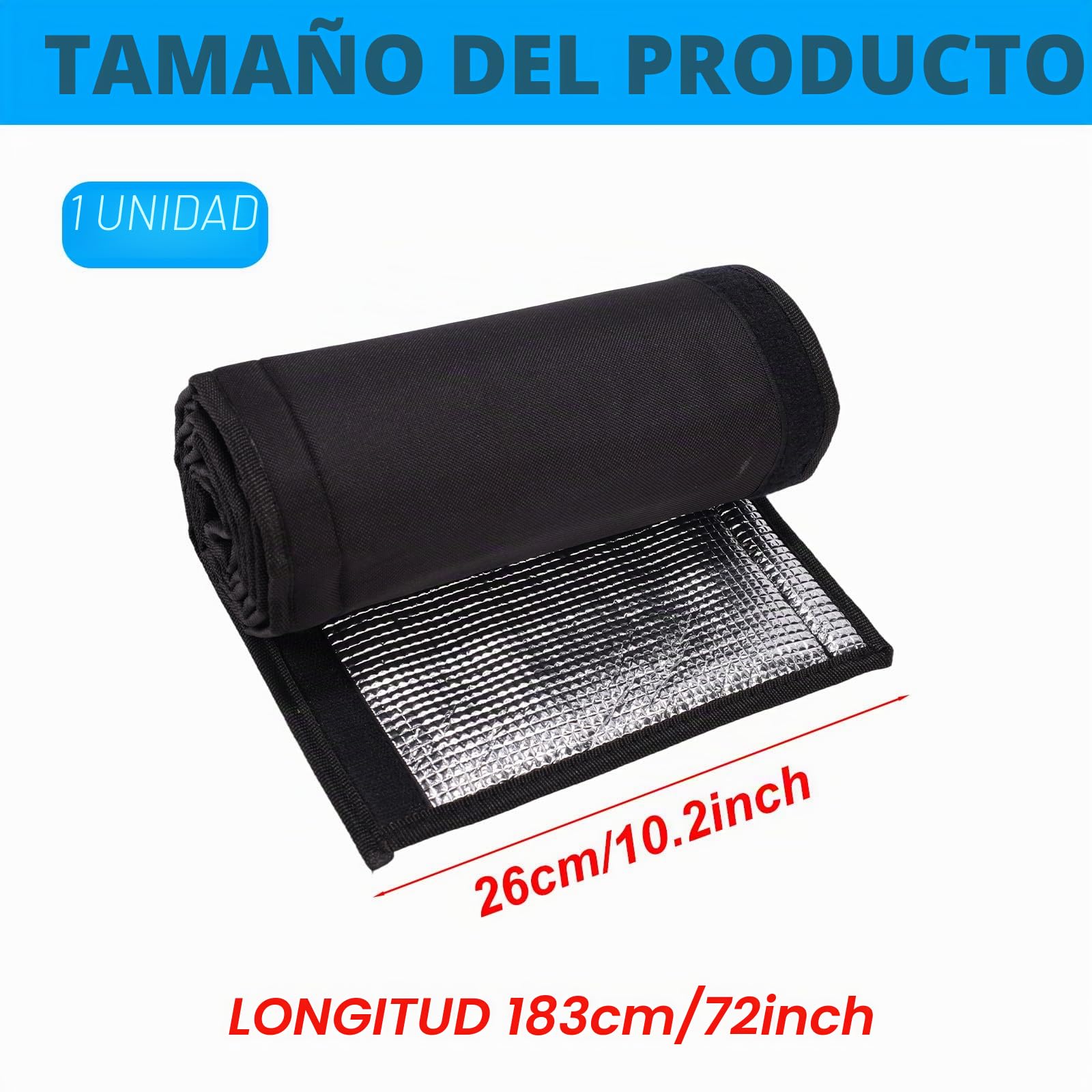 Cubierta Aislante para Tuberías, 183x26cm Cubierta Protectora Aislante Tuberías Aire Acondicionado Exterior Oxford con Revestimiento Aluminio para Protección Exteriores