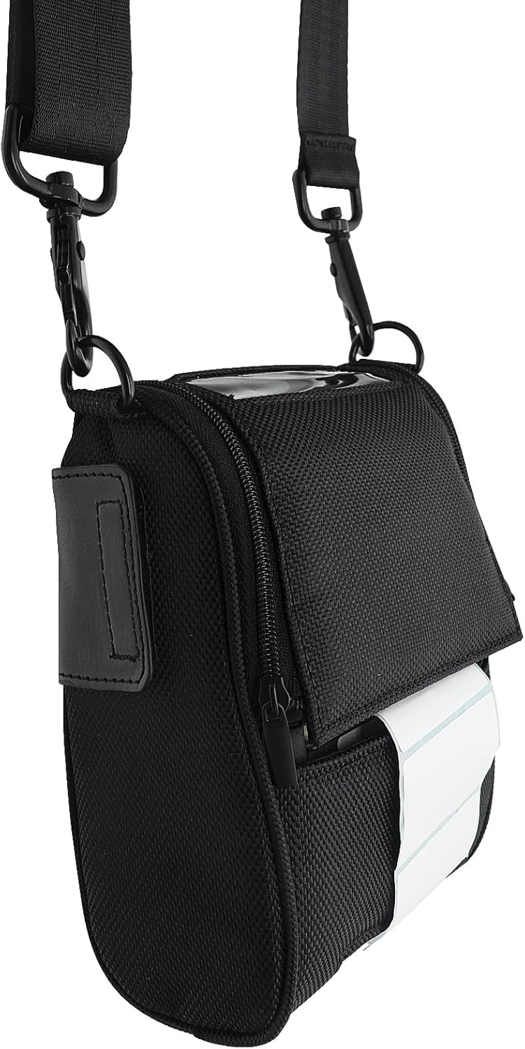 Carrying Case for Zebra ZQ510 ZQ511 Thermal Label Barcode Mobile Printer with Shoulder Strap - Printer Bag Crossbody Bags - Shockproof,Waterproof,Leather Material,Popular Styles