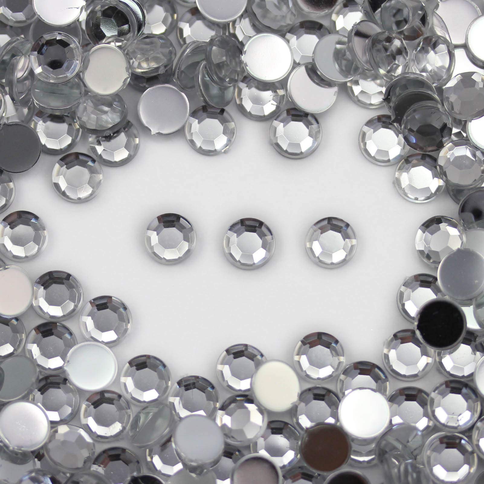 Allstarco, strass decorativi a forma di stella, 15 mm, con retro piatto, in plastica acrilica, per gioielli, artigianato, costumi, inviti, cosplay, 35 pezzi (giacinto arancione, HC