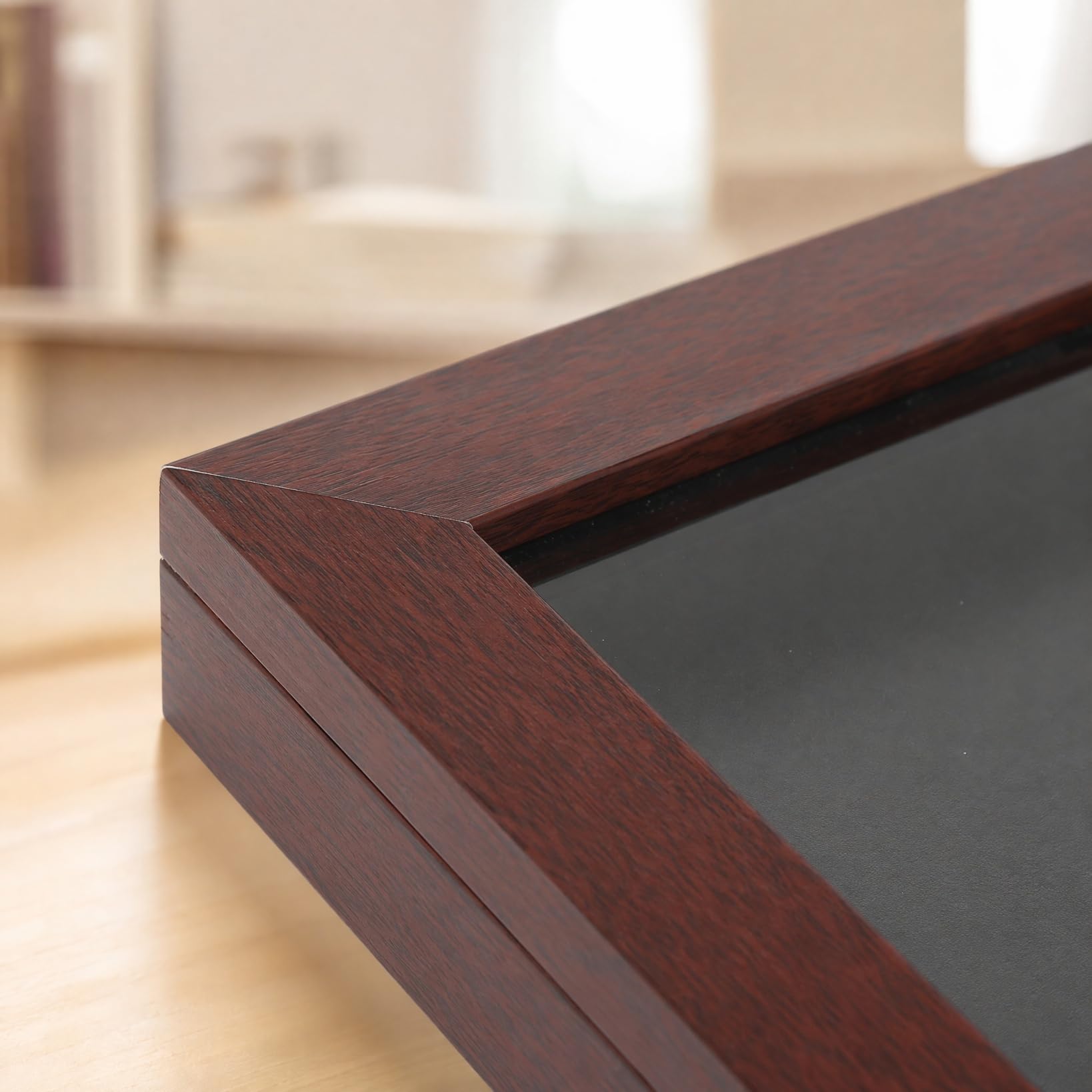 Cabilock Cornice in legno per sportuniformi ombra trasparente per baseball e maglia da calcio