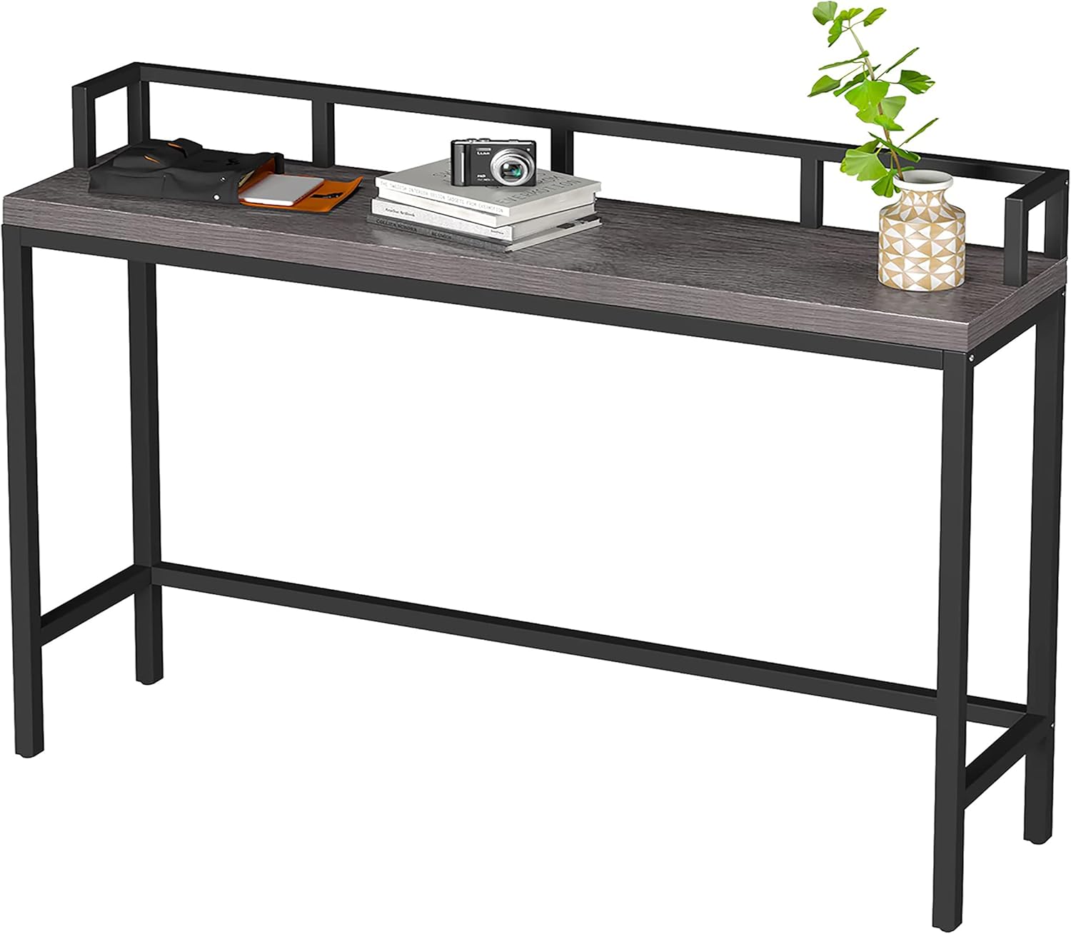 Yusong 47" Long Sofa Table, Narrow Console Table Behind