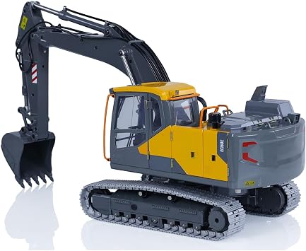Double E 1:14 RC Excavator Model for E010 EC160E Full Alloy Metal RC Engineering Digger Vehicle Motor ESC Servo Light