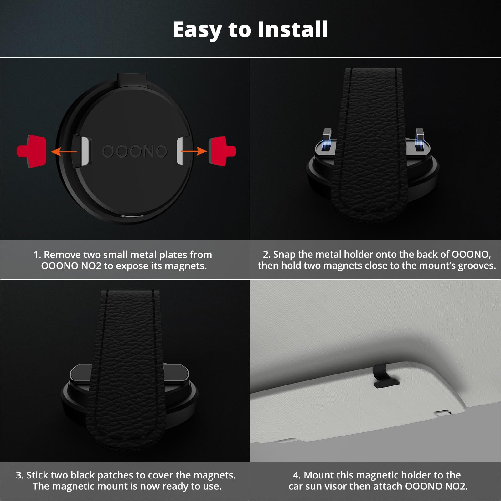 Supporto Parasole Magnetico Per OOONO CO-Driver NO2 - Stabile E Flessibile - Foto 9