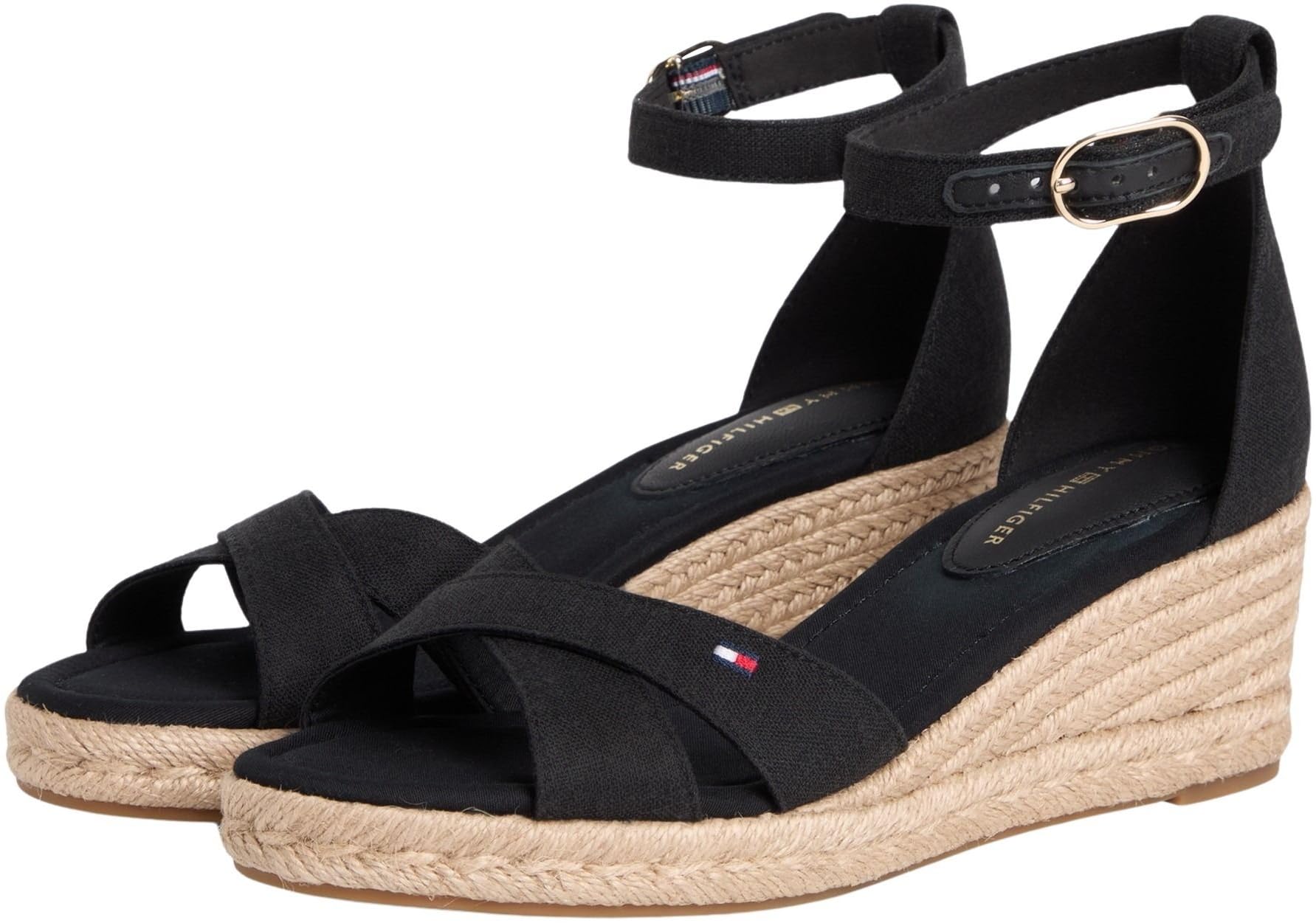 Tommy Hilfiger Mid Wedge Espad X Cross Fw0fw09332, Alpargatas de cuña Mujer