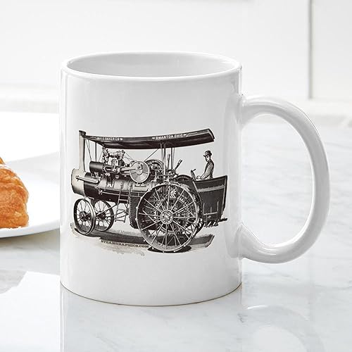 Miniatura 6 de CafePress Baker Steam Tractor Mug Taza de café de cerámica de 11 oz (11.0 fl oz)