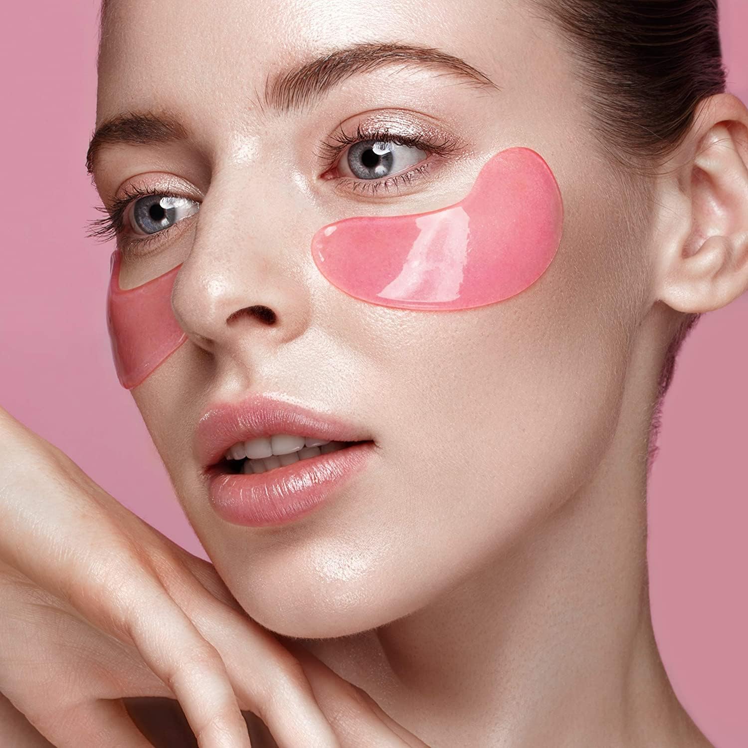 YEAUTY ENERGY ELIXIR EYE PAD MASK, i cuscinetti per gli occhi super morbidi con il lussuoso siero anti-invecchiamento di vitamina C, acido ialuronico e pompelmo rosa, riducono le occhiaie e leviga la