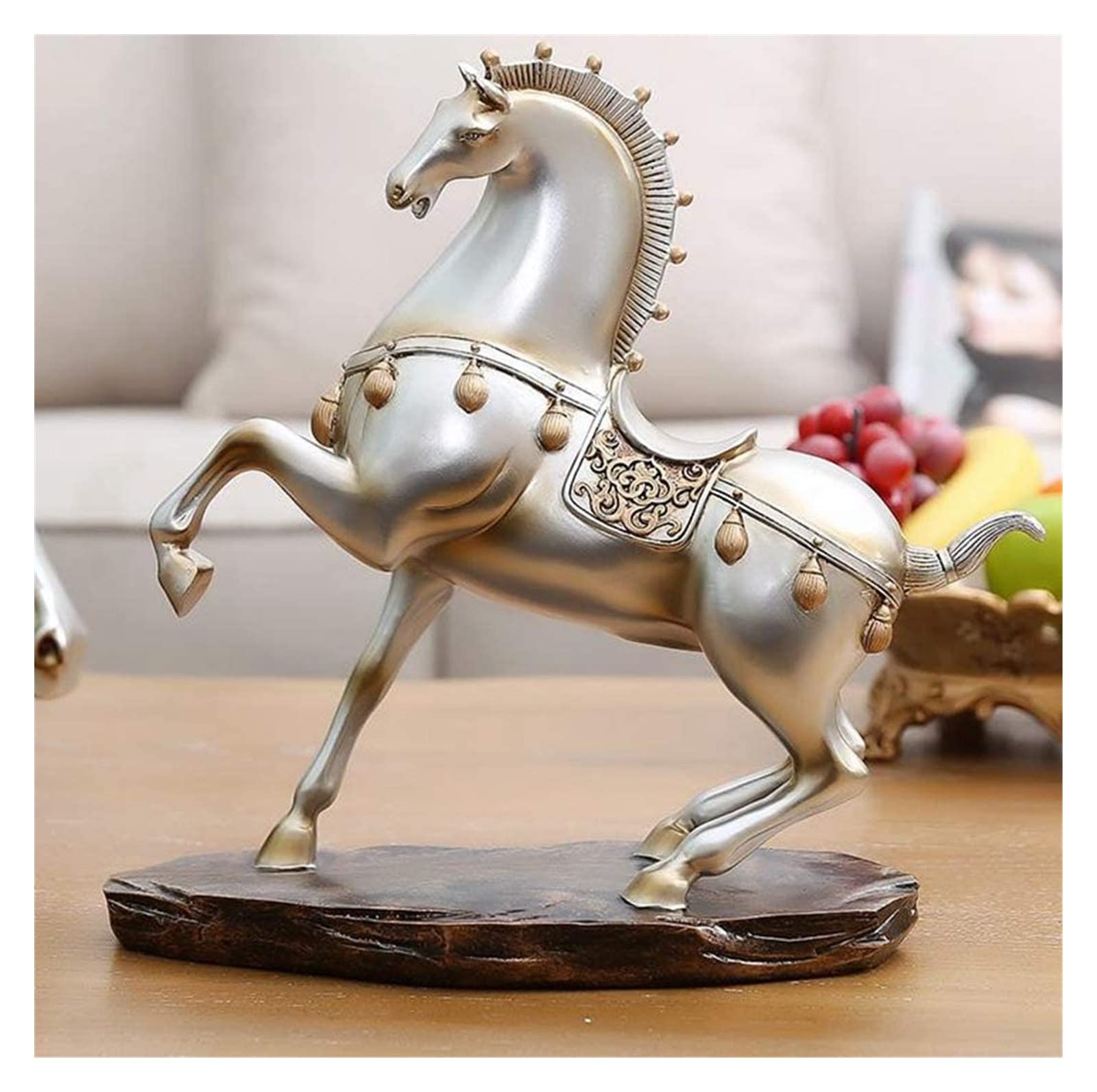 Amazon.co.jp: PAREKS 彫刻工芸品 アンティーク 戦争馬モデル