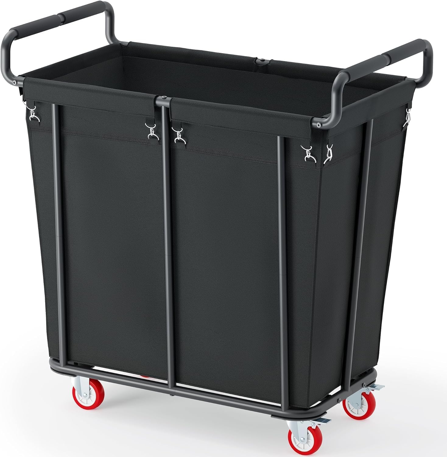Gewudraw Large Laundry Hamper with Wheels, 360L Rolling Big Laundry Basket for Clothes Storage, Heavy Duty Extra Large Rolling Laundry Cart with Handle, Steel Frame, Waterproof Liner,95.1 Gallons.
