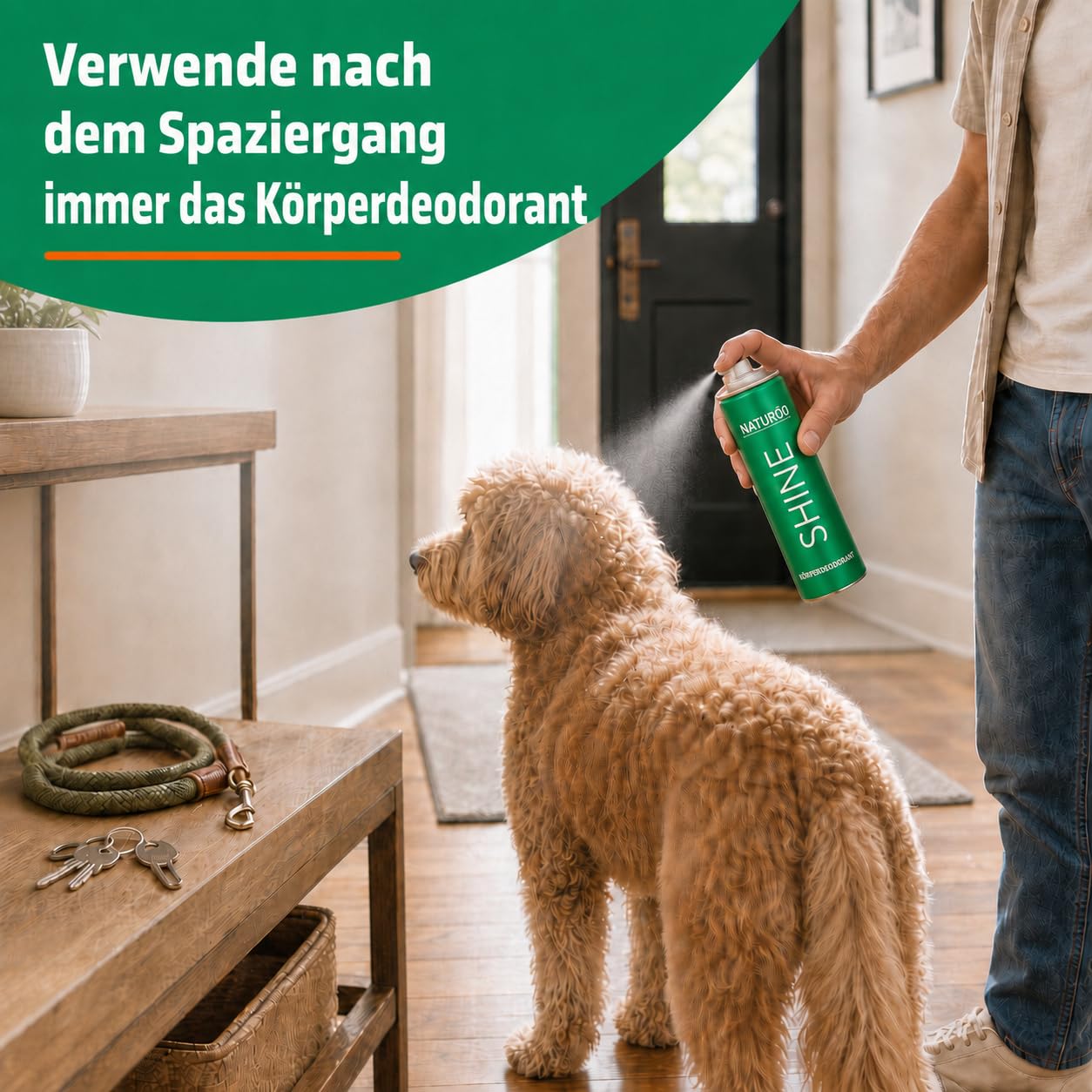 ARTERO Sniff Hunde Deodorant 300ml - Beseitigt schlechten Geruch Sofort, Langanhaltender Körperspray, Geeignet für Welpen und Erwachsene, Vegan und Parabenfrei