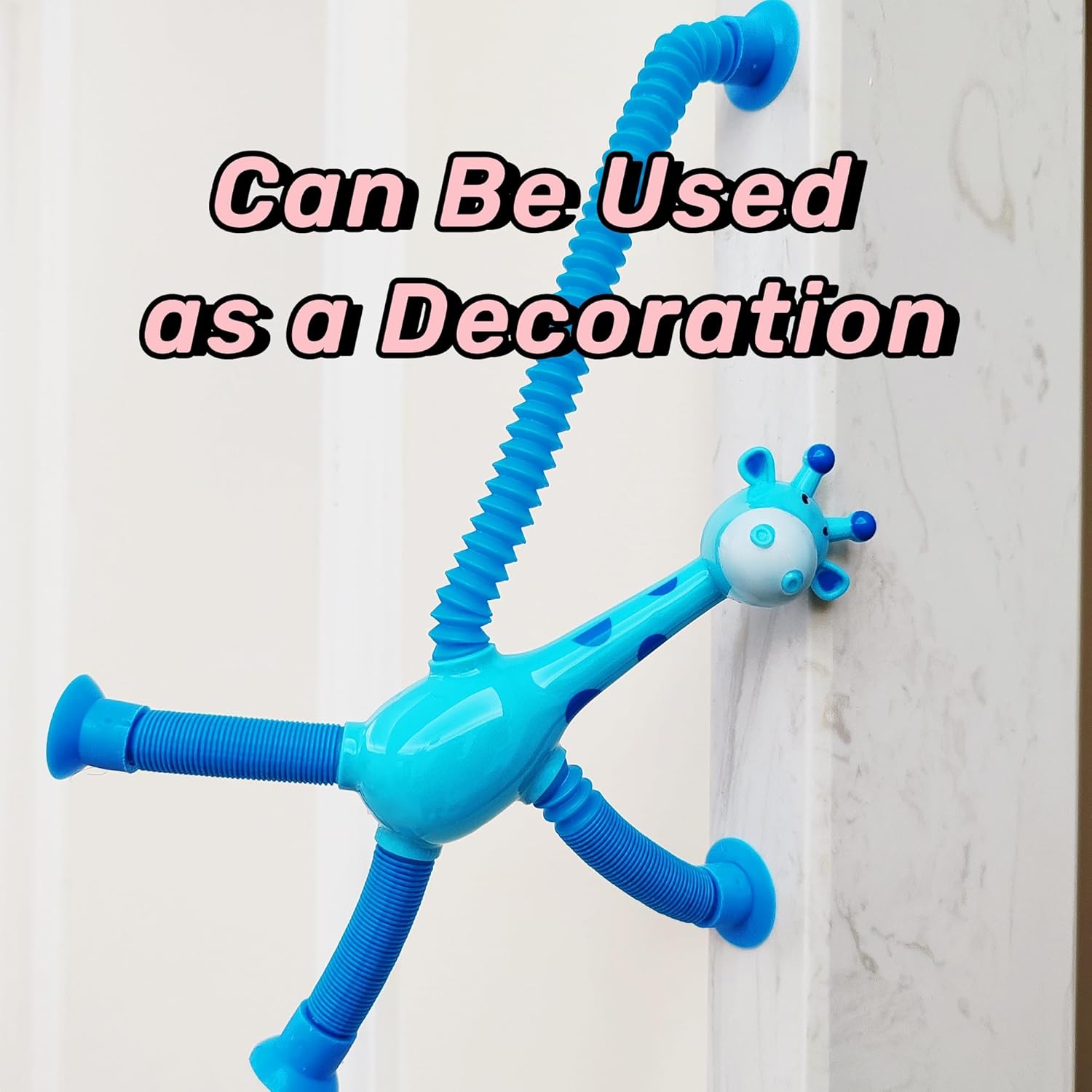 12 Pcs Telescopic Suction Cup Giraffe Toy-Sucker Pop Tube Fidget Sensory Toys Party Favors For Kids Toddler Age 3 4 5 6 7 8 9,Valentine Day Birthday Return Gifts Goodie Bag Stuffers Classroom Prizes