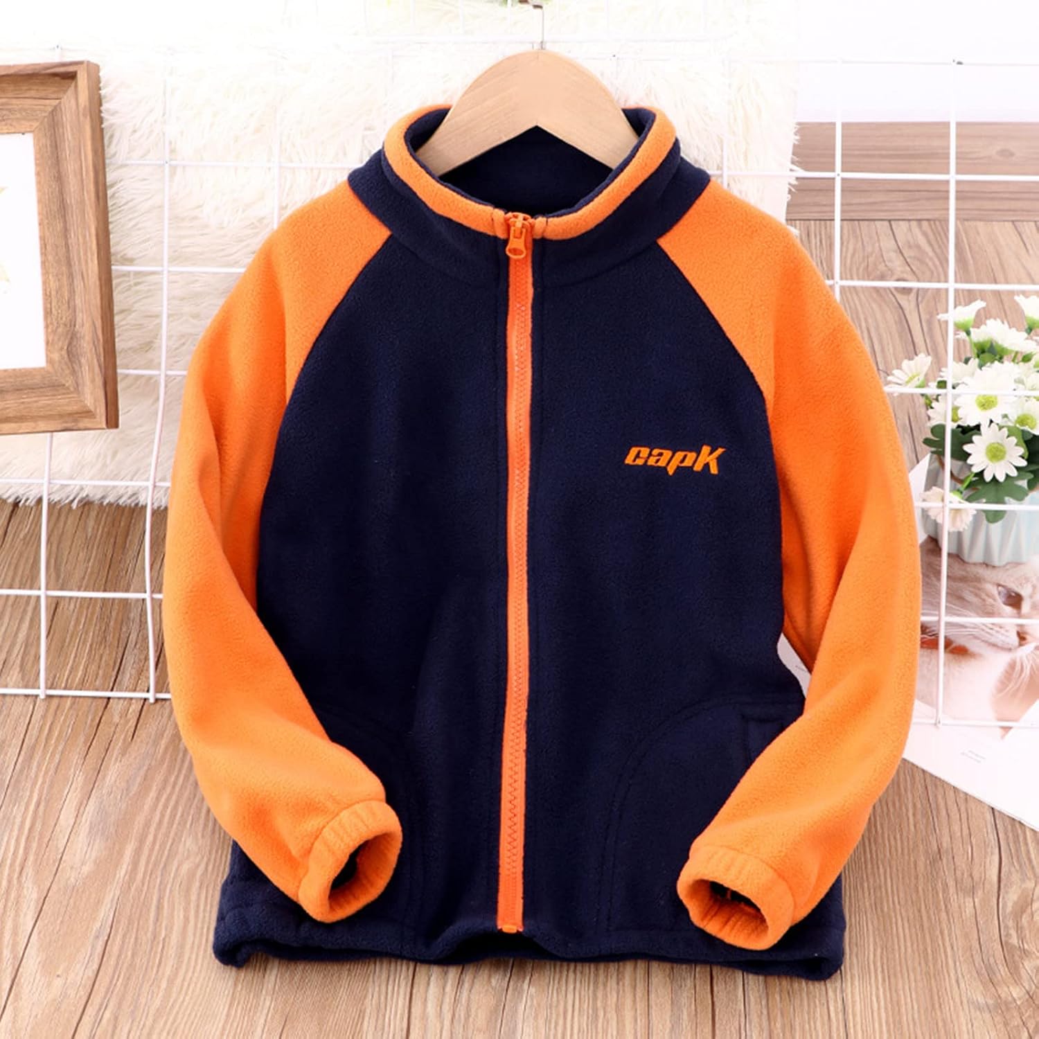 Toddler Kids Boys Girls Long Sleeve Winter Fleece Zippered Coat Jacket Thicken Warm Outwear Tops Toddler Jackets