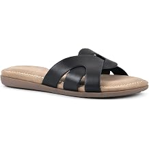 CLIFFS BY WHITE MOUNTAIN Womens Fortunate Woven Slide Sandal