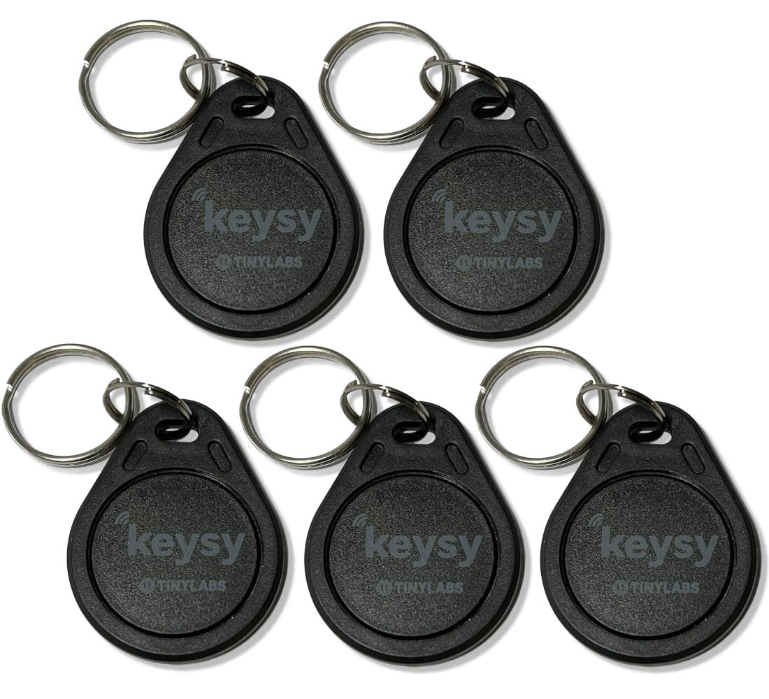 Keysy Rewritable RFID Key Fobs Round (5-Pack)