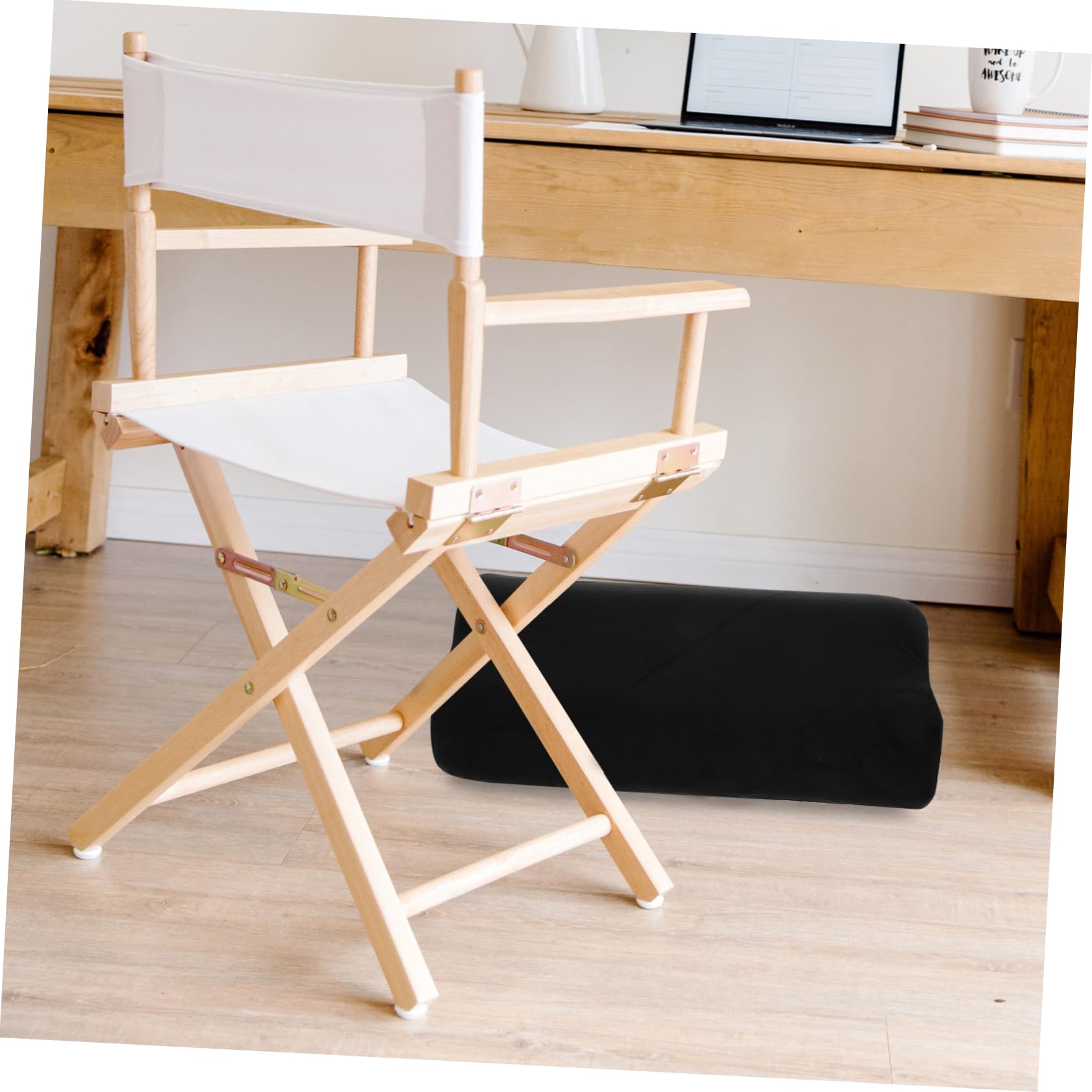 Angoily Poggiapiedi da Scrivania, Cuscino per Sollevamento dei Piedi in Lino e Spugna, Sotto la Scrivania, Comfort per Ufficio e Casa
