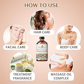 EVOKE OCCU Sandalwood Essential Oils for Skin Care, Diffuser, Perfume, Candle and Soap Making - 4 FL Oz